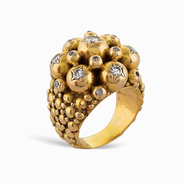 David Webb, anello a motivo di mine