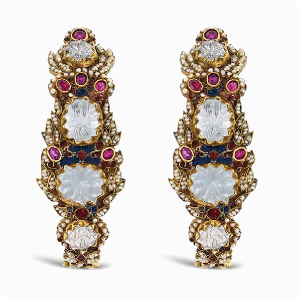 Percossi Papi, semicircle earrings  (1980s)  - Auction Important Jewels & Fine Watches - Colasanti Casa d'Aste