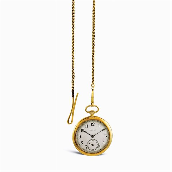 Cartier, orologio da tasca  (anni 40/50)  - Asta GIOIELLI E OROLOGI  - Colasanti Casa d'Aste