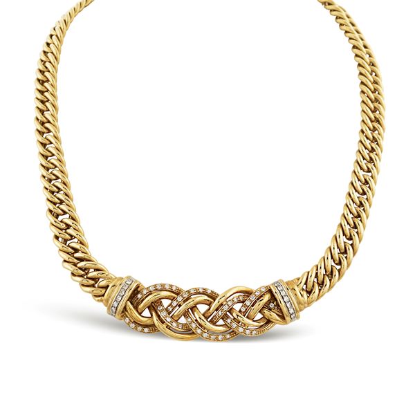 18kt yellow gold collier