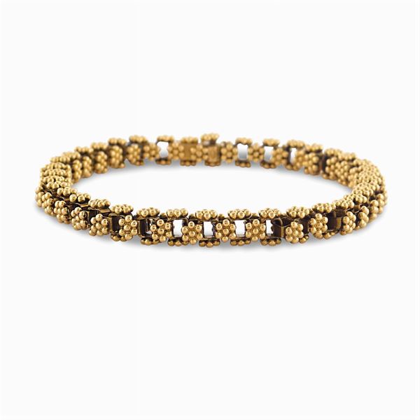 Van Cleef Arpels, bracciale in oro giallo 18kt