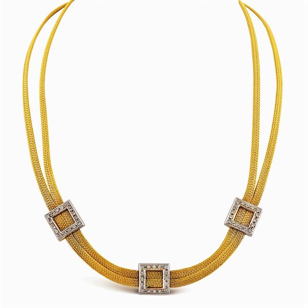 18kt gold collier  - Auction Important Jewels & Fine Watches - Colasanti Casa d'Aste