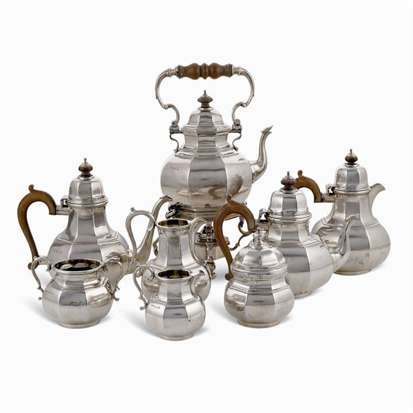 Silver coffee and tea service