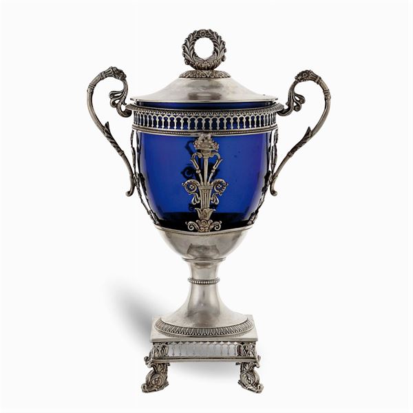 Zuccheriera in argento  (Francia, 1819 - 1838)  - Asta ARGENTI E L'ARTE DELLA TAVOLA  - Colasanti Casa d'Aste