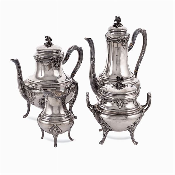 Silver tea and coffee service  (France, 20th century)  - Auction Fine Silver & The Art of the Table - Colasanti Casa d'Aste