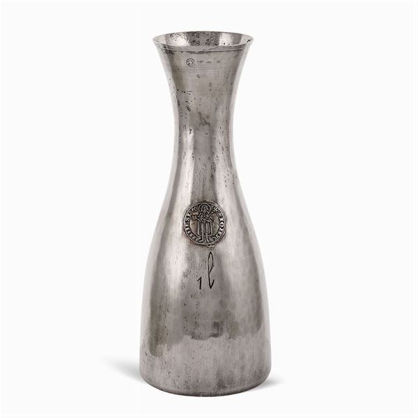 Christo - Decanter da un litro in argento