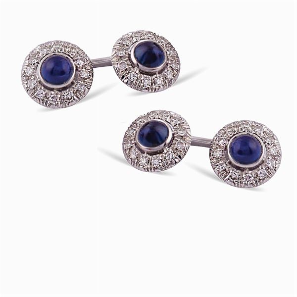 18kt white gold circular cufflinks  - Auction Important Jewels & Fine Watches - Colasanti Casa d'Aste