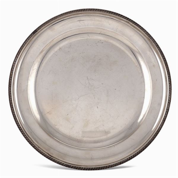Circular silver tray  (Italy, 20th century)  - Auction Fine Silver & The Art of the Table - Colasanti Casa d'Aste