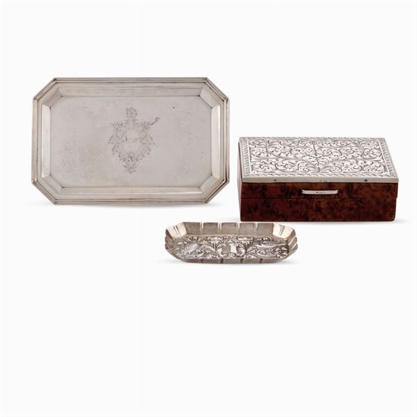 Group of silver objects (3)  - Auction Fine Silver & The Art of the Table - Colasanti Casa d'Aste