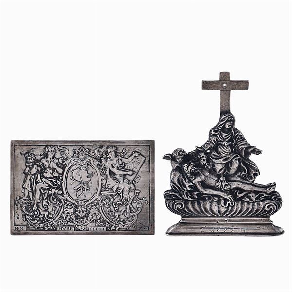 Group of silver objects (2)  - Auction Fine Silver & The Art of the Table - Colasanti Casa d'Aste