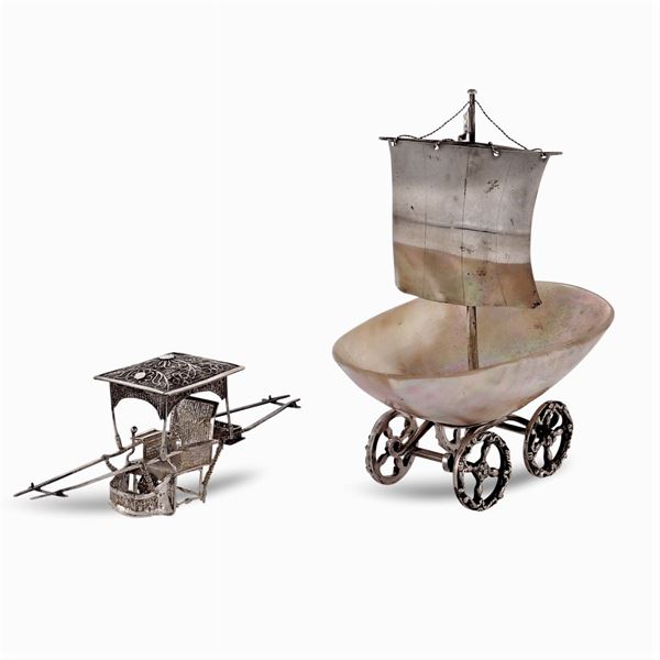 Group of silver objects (2)  - Auction Fine Silver & The Art of the Table - Colasanti Casa d'Aste
