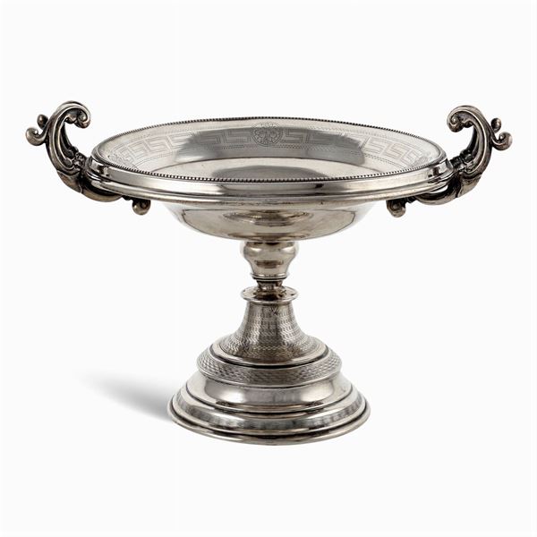Silver centerpiece stand