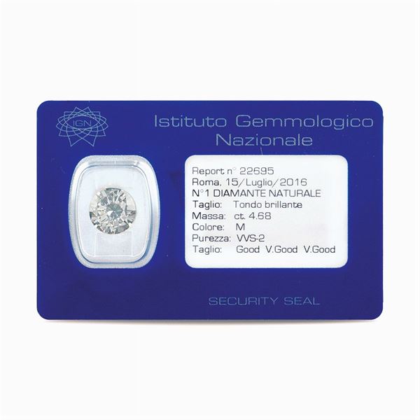 Diamante taglio brillante in blister ct 4,68