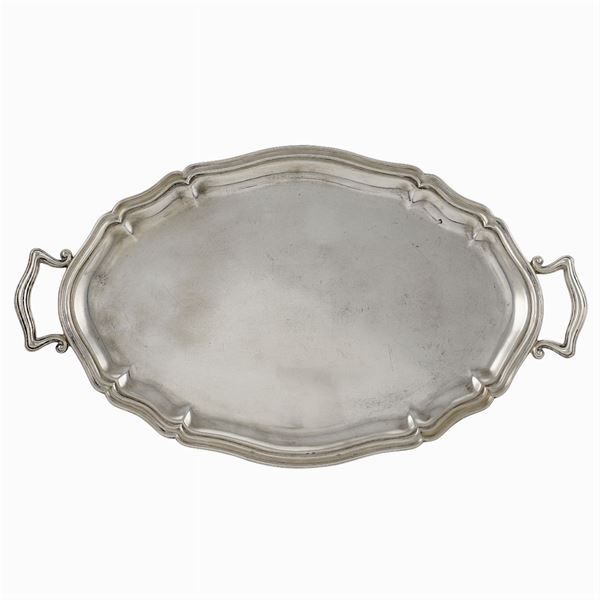 Two-handled silver tray  (Italy, 20th century)  - Auction Fine Silver & The Art of the Table - Colasanti Casa d'Aste