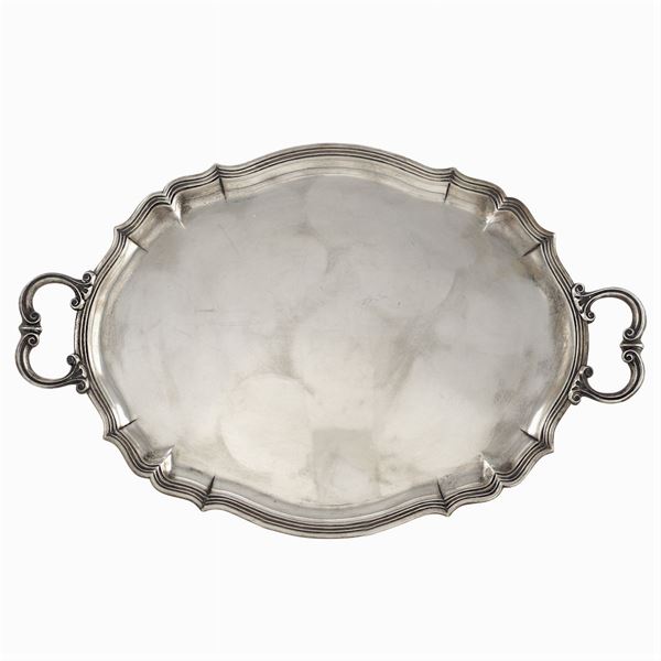 Two-handled silver tray  (Italy, 20th century)  - Auction Fine Silver & The Art of the Table - Colasanti Casa d'Aste