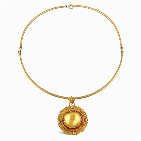 Collier semirigido in oro giallo 18kt