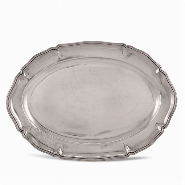 Silver serving tray  (Italy, 20th century)  - Auction Fine Silver & The Art of the Table - Colasanti Casa d'Aste