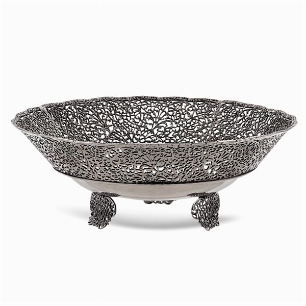 Silver centerpiece stand  (Italy, 20th century)  - Auction Fine Silver & The Art of the Table - Colasanti Casa d'Aste