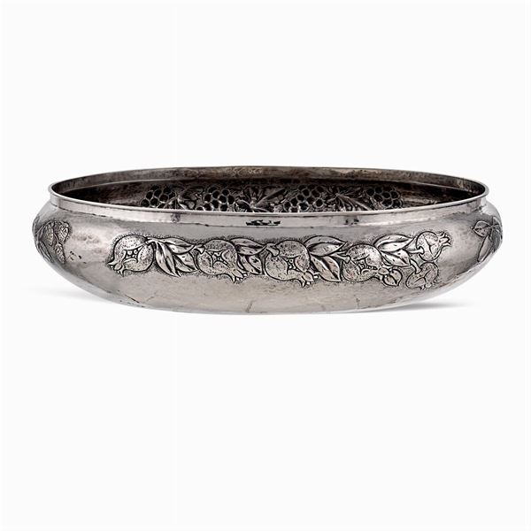 Large silver centerpiece