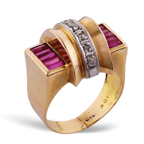 18kt rose gold ring