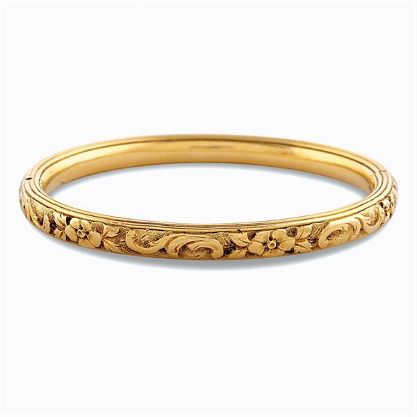 Bracciale Liberty a manetta in oro giallo