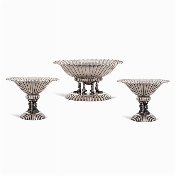 Silver tableware set (3)  (Spain, mid 20th century)  - Auction Fine Silver & The Art of the Table - Colasanti Casa d'Aste