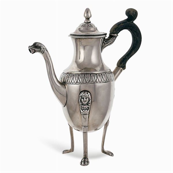 Silver egoiste coffee pot  (France, 19th century)  - Auction Fine Silver & The Art of the Table - Colasanti Casa d'Aste