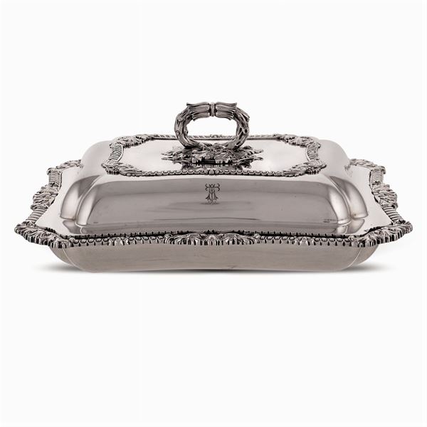 Silver entrée dish