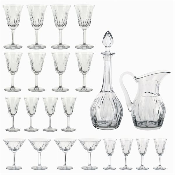 Saint Louis, crystal glass service (44)  (France, 20th century)  - Auction Fine Silver & The Art of the Table - Colasanti Casa d'Aste