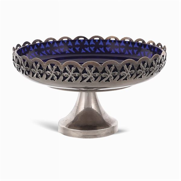 Silver-plated metal stand  (England, 20th century)  - Auction Fine Silver & The Art of the Table - Colasanti Casa d'Aste