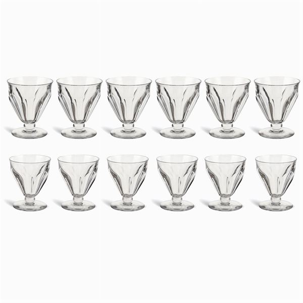 Baccarat, servizio di bicchieri in cristallo (19)  (Francia, XX Sec.)  - Asta ARGENTI E L'ARTE DELLA TAVOLA  - Colasanti Casa d'Aste