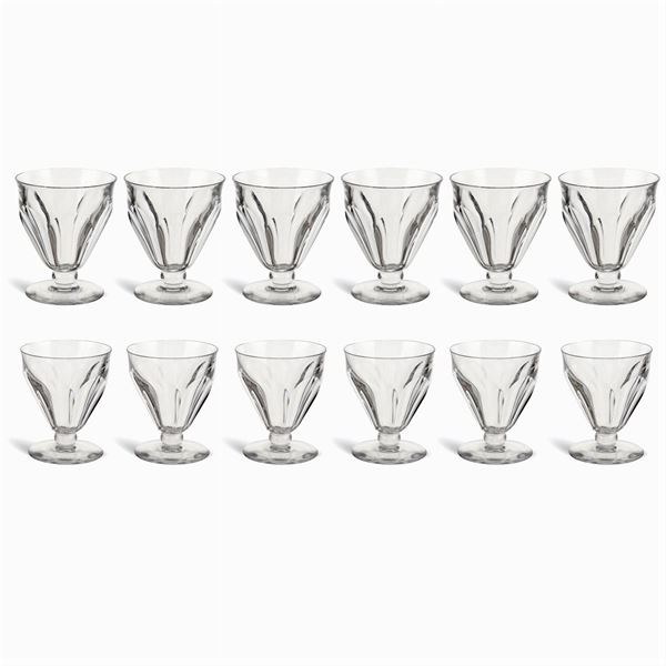 Baccarat, servizio di bicchieri in cristallo (19)  (Francia, XX Sec.)  - Asta ARGENTI E L'ARTE DELLA TAVOLA  - Colasanti Casa d'Aste