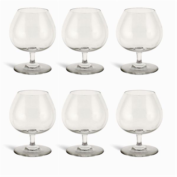 Baccarat, sei bicchieri da degustazione in cristallo