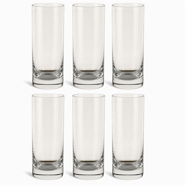 Baccarat, six crystal glasses  (France, 20th century)  - Auction Fine Silver & The Art of the Table - Colasanti Casa d'Aste