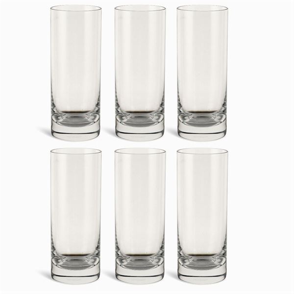 Baccarat, sei bicchieri da bibita in cristallo  (Francia, XX Sec.)  - Asta ARGENTI E L'ARTE DELLA TAVOLA  - Colasanti Casa d'Aste