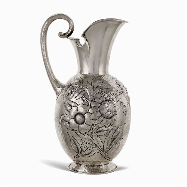 Wrought silver jug