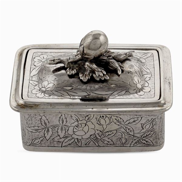 Scatola portasapone in argento