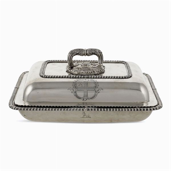 Silver entrée dish