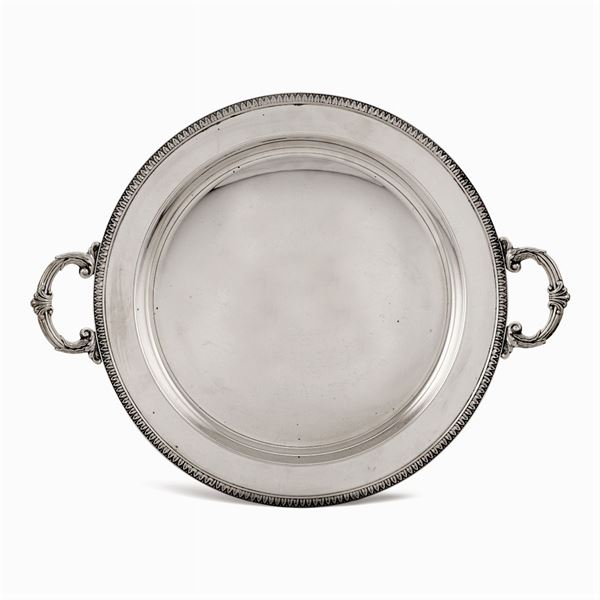 Two-handled silver tray  (Italy, 20th century)  - Auction Fine Silver & The Art of the Table - Colasanti Casa d'Aste