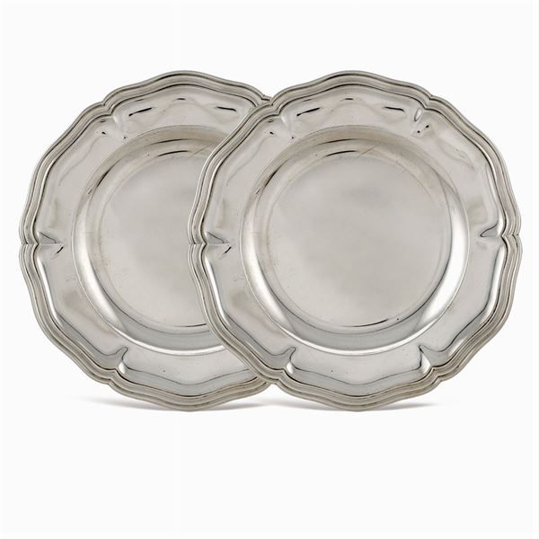 Two silver plates  (Italy, 20th century)  - Auction Fine Silver & The Art of the Table - Colasanti Casa d'Aste
