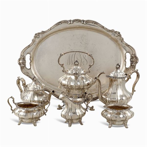 Silver coffee and tea service