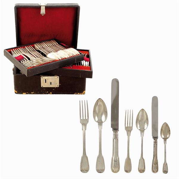 Silver cutlery service (60)  (Italy, late 19th century)  - Auction Fine Silver & The Art of the Table - Colasanti Casa d'Aste