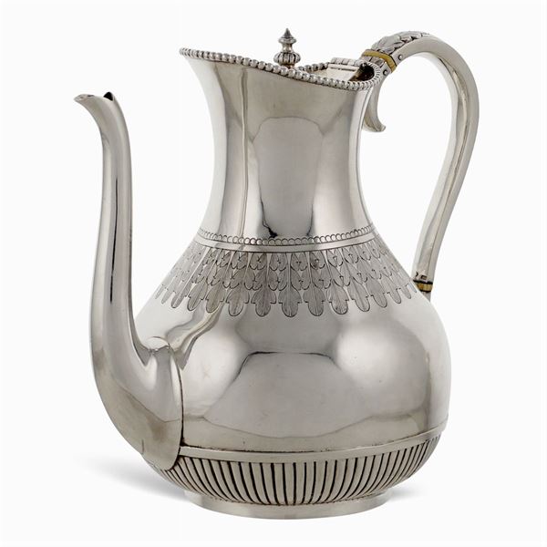 Silver teapot