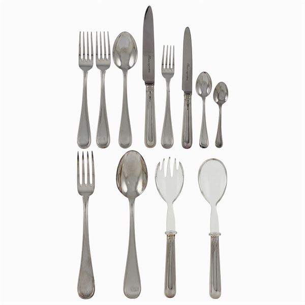Servizio di posate in argento stile inglese (100)
