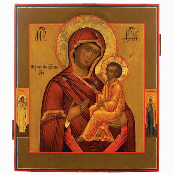Icona raffigurante Madonna di Tikhvin