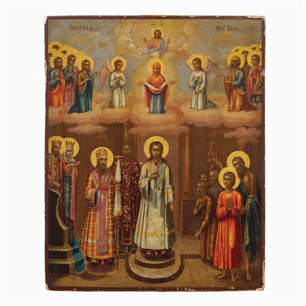 Icona raffigurante Intercessione della Vergine