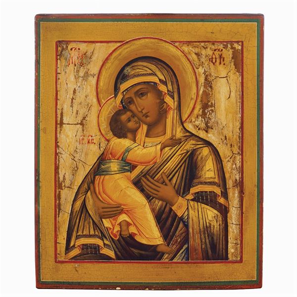 Icona raffigurante Madonna di Vladimir