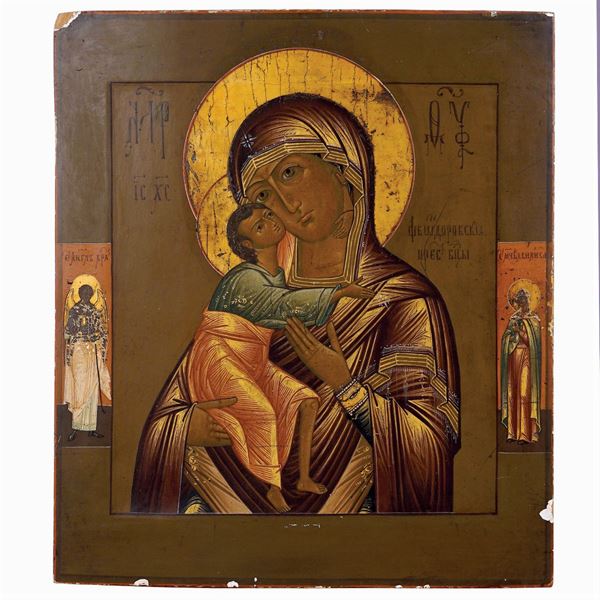 Icon depicting the Virgin of Vladimir