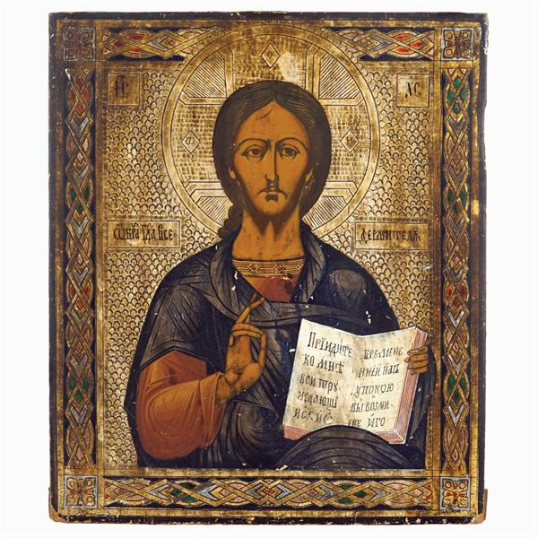 Icona raffigurante Cristo Pantocratore
