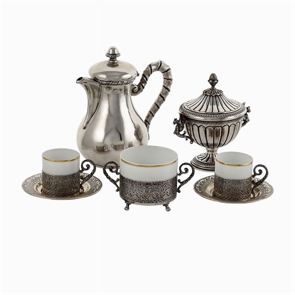 Group of silver objects (5)  (Italy, 20th century)  - Auction Fine Silver & The Art of the Table - Colasanti Casa d'Aste